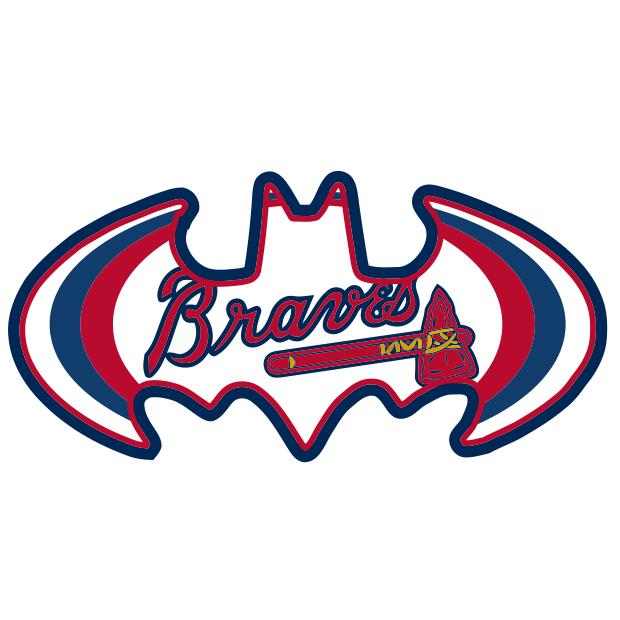 Atlanta Braves Batman Logo iron on transfers